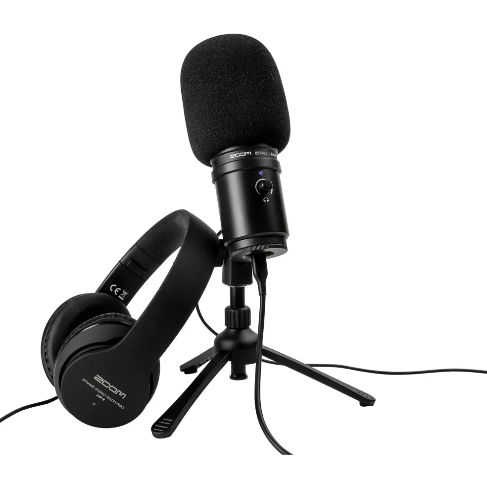 Zoom ZUM2PMP USB Podcast Microphone Bundle